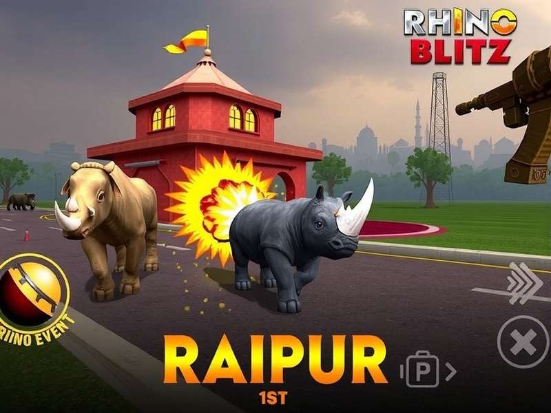 Rhino Blitz Raipur Gameplay Screenshot